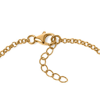 LUXURIANT DIAMOND - AAA Lab Grown Rubin Armband ca. 19 cm 925 Silber 750 Gelbgold vermeil ca. 8,82 ct.