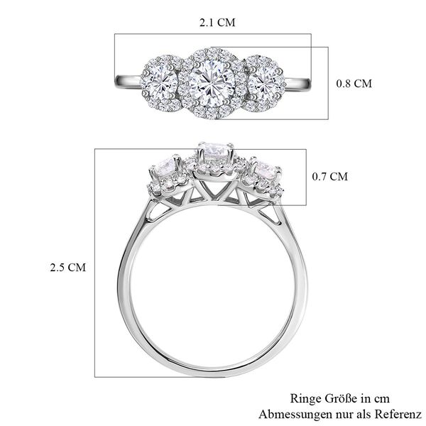 Moissanit Ring - 0,98 ct. image number 5