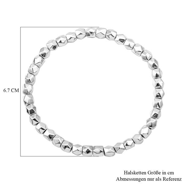 Thai Silber Kollektion - Flexibles Armband ca. 19 cm, 925 Silber image number 4