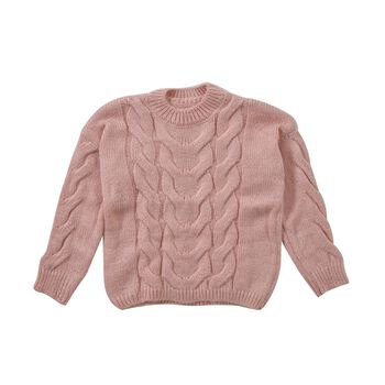 LA MAREY - Crewneck Pullover, S-L, Rosa