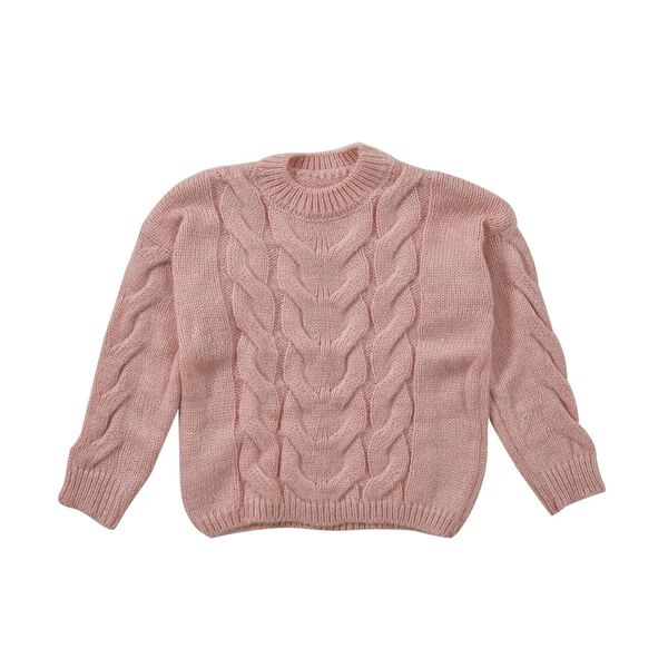 LA MAREY - Crewneck Pullover, S-L, Rosa