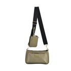 Passage - Crossbody Tasche aus Kunstleder mit RFID Schutz und abnehmbarem Münzbeutel, 23x4x13cm, Olive
