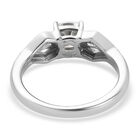 88 Facetten Moissanit Ring 925 Silber platiniert (Größe 19.00) ca. 0,96 ct image number 5