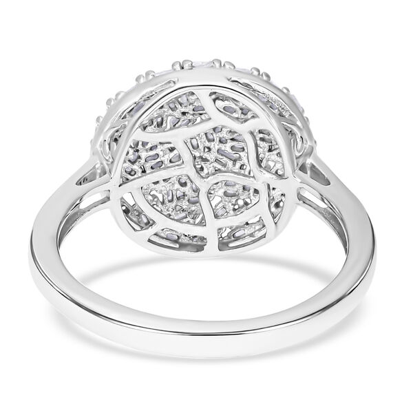 Diamant-Ring, 925 Silber platiniert, ca. 0.50 ct image number 5