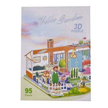 3D-Puzzle Villa Mansion, inkl. aller Werkzeuge, 18x26x41cm