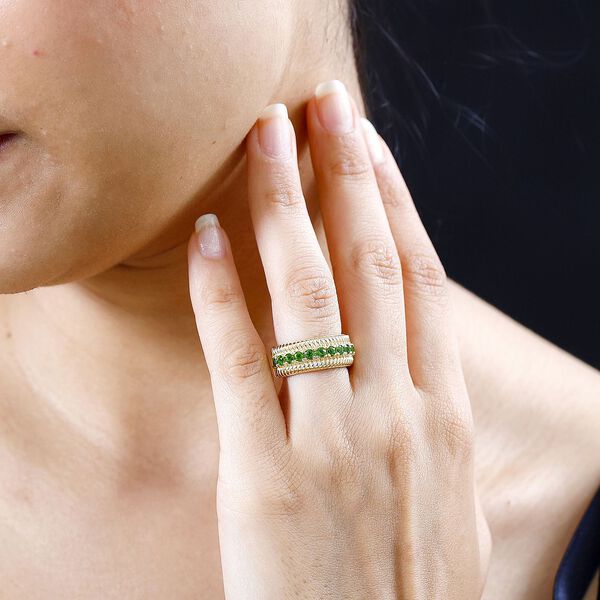 Nat&uuml;rlicher Chromdiopsid-Ring - 0,89 ct. image number 3