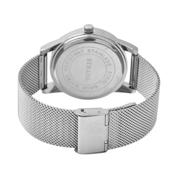 Strada - wasserdichte Uhr in Silberton image number 5