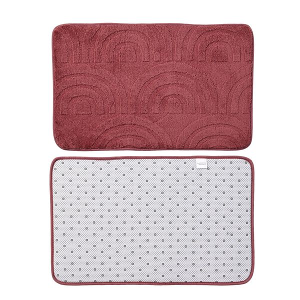 Badgarnitur mit rutschhemmender Rückseite, Bordeaux image number 10