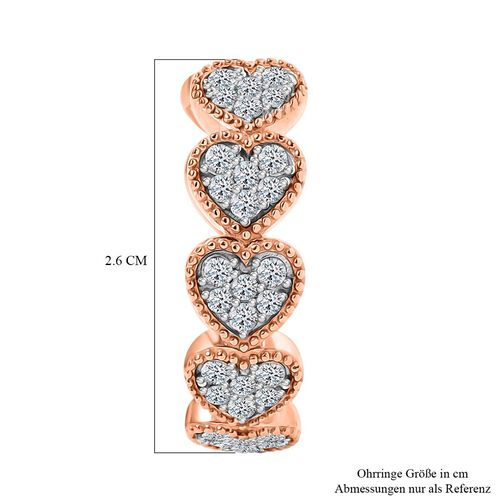 LUXURIANT DIAMOND - Lab Grown Diamant SI Ohrringe 925 Silber 750 Roségold Vermeil ca. 1.50 ct image number 4