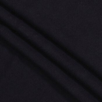 Eleganter Schal mit Fransen, 65x180cm, Tiefschwarz