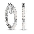 Regenbogen Mondstein-Creolen, Messing ca. 19,00 ct