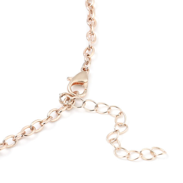 Rosenquarz-Halskette, 45 cm, rosafarben ca. 134,50 ct image number 4