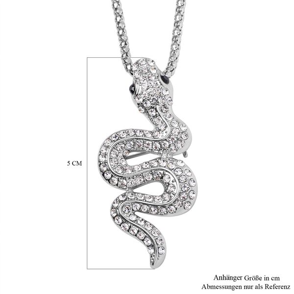 Schwarzer Kristall, Weißer Kristall Halskette ca. 60 cm image number 6