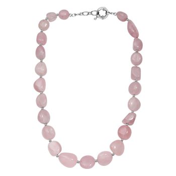 Rosenquarz 45cm Halskette - 390 ct.