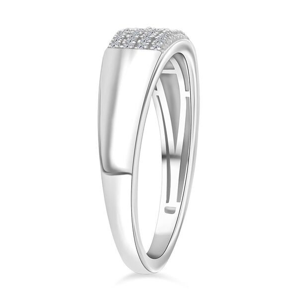 LUXURIANT VS-EF Labor Diamant Ring, 925 Silber rhodiniert - 0,20 ct. image number 4