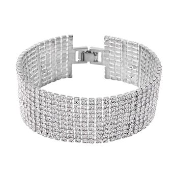 Designer inspiriertes Kristall-Armband, ca. 19 cm