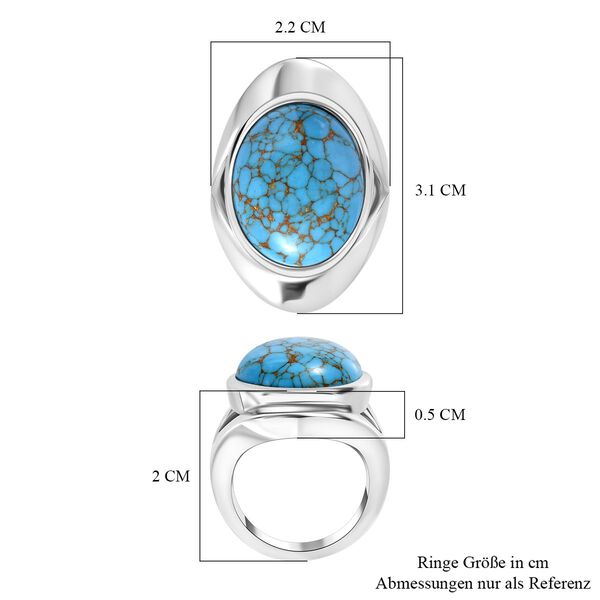 Blaues T&uuml;rkis-Ring - 12,14 ct. image number 7