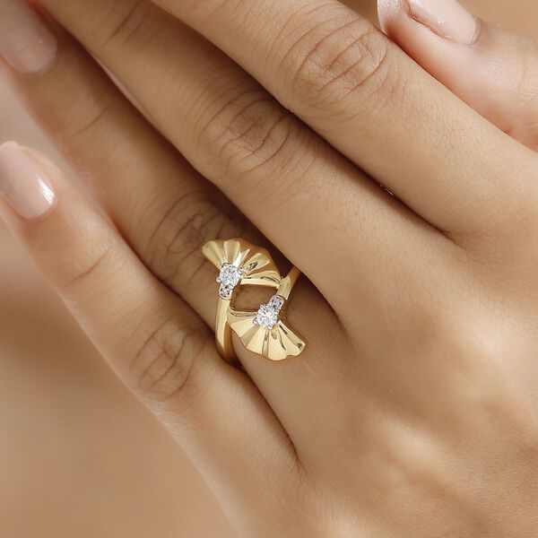 GP Italian Garden Kollektion- SI Labor Diamant  und Kanchanaburi blauer Saphir-Ring - 0,27 ct. image number 3