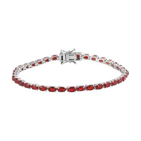 Mexikanisches Kirschfeuer Opal-Armband, 19 cm - 4,79 ct.