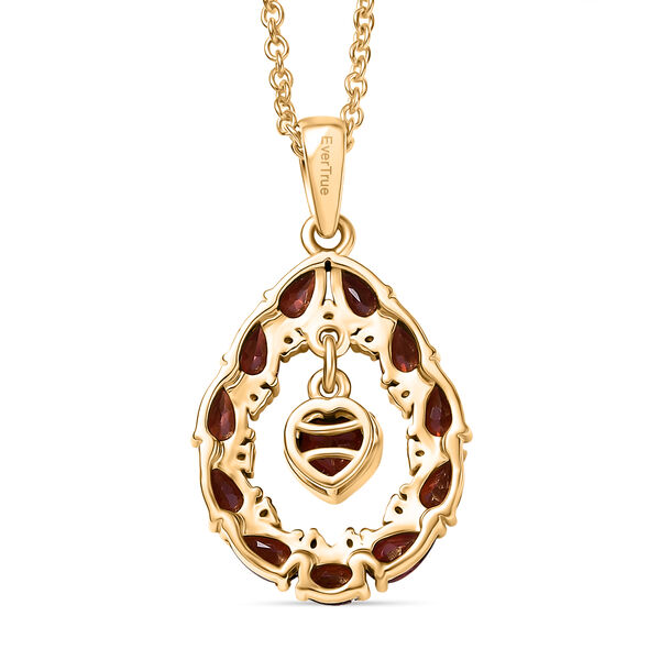 EVER TRUE Mosambik Granat Schmuckset ca. 50 cm ca. 3.47 ct image number 4