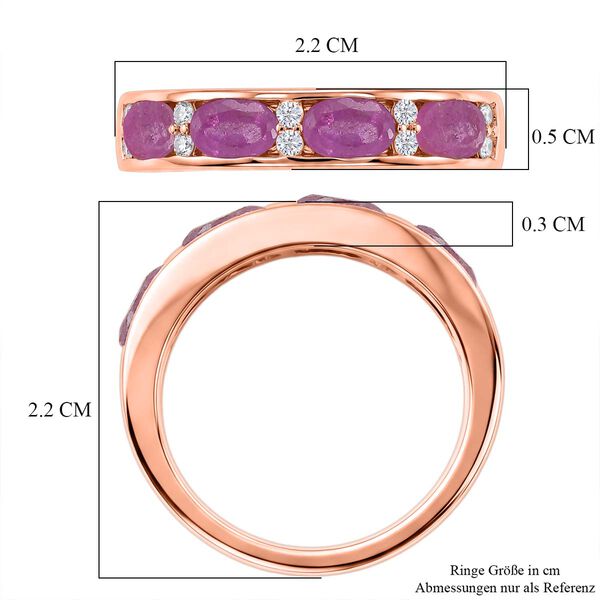 EverTrue Ilakaka Rosa Saphir und Zirkon Ring - 1,65 ct. image number 6