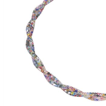 Mehrfarbige Kristall 50+5cm Halskette