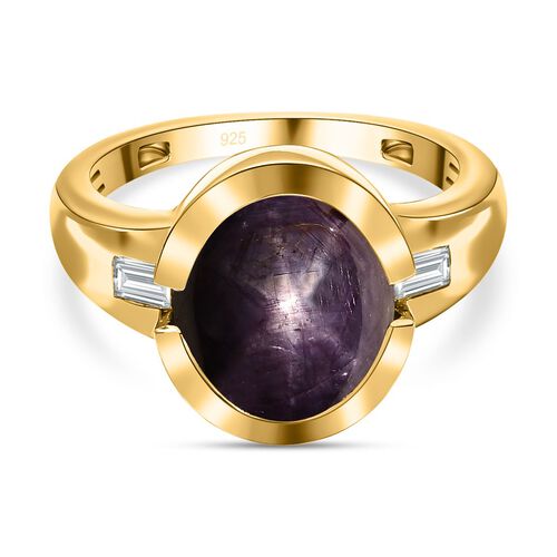 Sternrubin und Zirkon Ring - 9,28 ct. image number 0