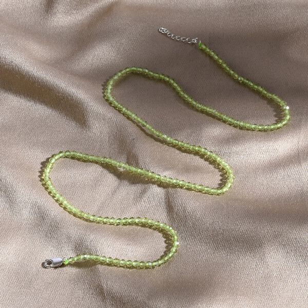 Peridot 45+5cm Halskette - 29 ct. image number 1