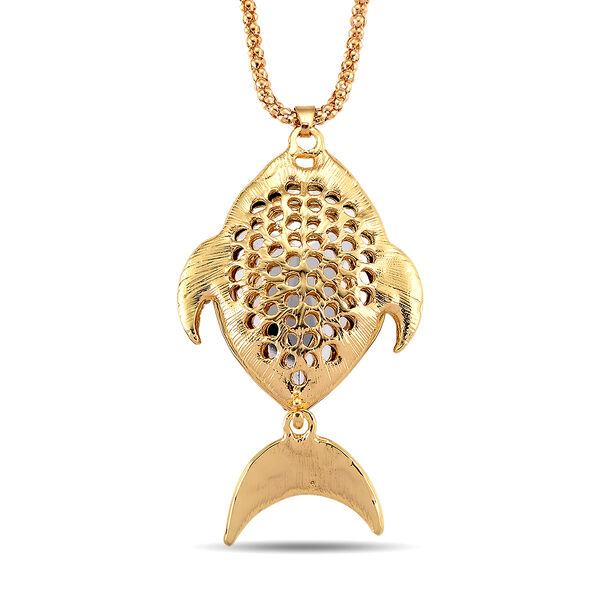 Mehrfarbiger Kristall Schmuckset ca. 63.5 cm Legierung Gelb image number 4