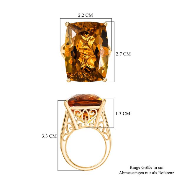 D'Joy AA Citrin Ring - 38,52 ct. image number 6