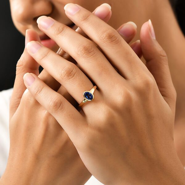 Premium Tansanit Ring, 585 Gold (Gr&ouml;&szlig;e 19.00) ca. 1.23 ct image number 3