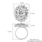 Handgearbeiteter Polki-Diamant-Ring, 925 Silber platiniert  ca. 1,00 ct image number 6