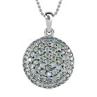 Alexandrit Anhänger mit Kette, 925 Silber platiniert ca. 2.70 ct