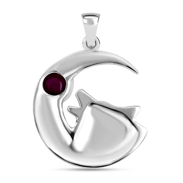 Afrikanischer Rubin (Fissure gef&uuml;llt) Anh&auml;nger 925 Silber ca. 2,22 ct. image number 4