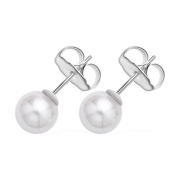 Wei&szlig;e Muschelkernperle und wei&szlig;es Kristall-Schmuckset - 2,02 ct. image number 7