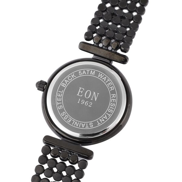 EON 1962 - Edle Armbanduhr mit nat&uuml;rlichen Champagner Diamanten, 8.5 cm, schweizer Uhrwerk, Edelstahl ca. 0.12 ct image number 6