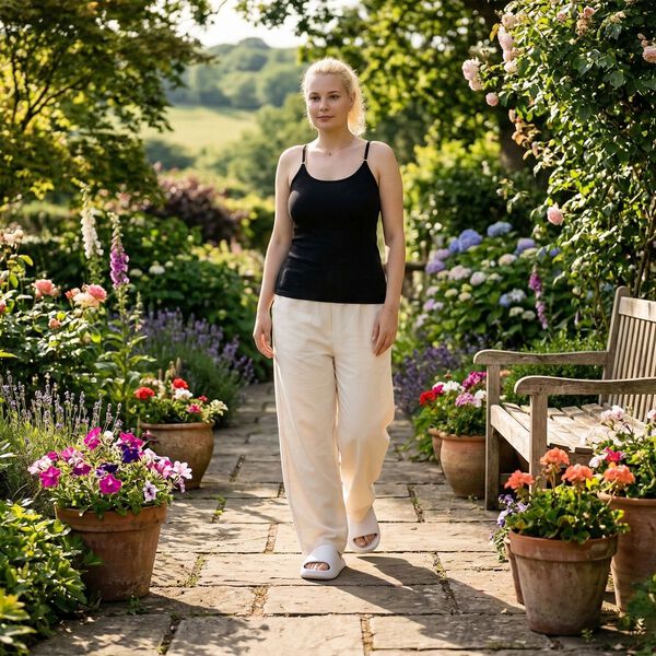  La Marey Mulberry silk vest image number 1