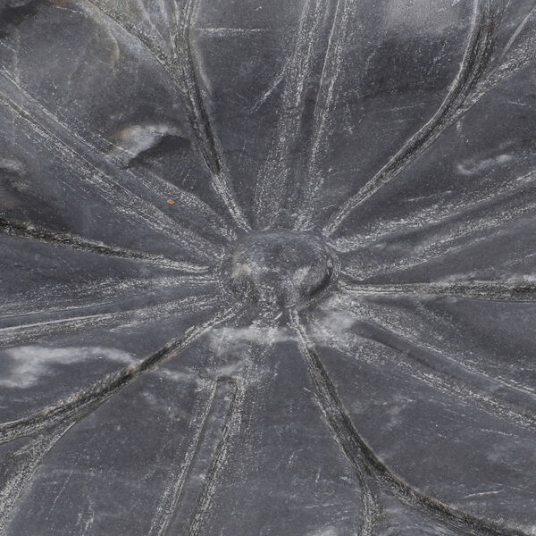 NAKKASHI - Handgeschnitzte Marmorsch&uuml;ssel im Lotos Design, Grau image number 5