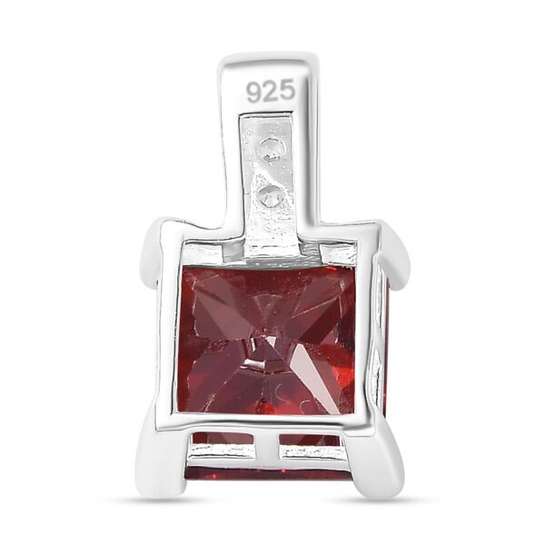 Roter und weißer Zirkonia-Anhänger - 4,36 ct. image number 5