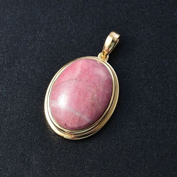 Rhodonit Anhänger Messing ca. 19,67 ct. image number 1