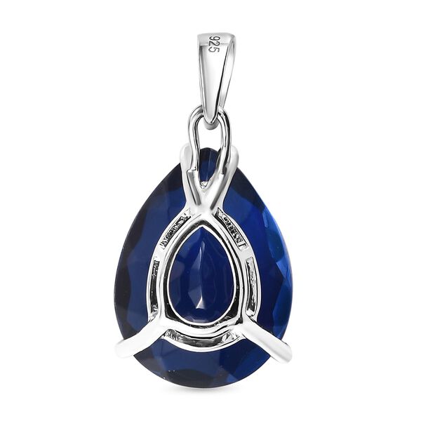 Ceylonfarbener Quarz-Anh&auml;nger, 925 Silber platiniert - 17,21 ct. image number 5