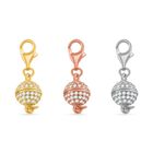 3er Set Weißer Zirkonia Magnetschließe 925 Silber tri-farbig