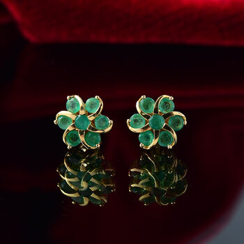 AA Kagem sambischer Smaragd Ohrringe - 1,54 ct.