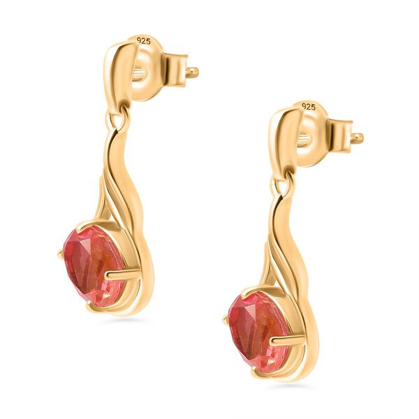 Sunset Triplett Quarz Ohrringe, ca. 2,87 ct. image number 4