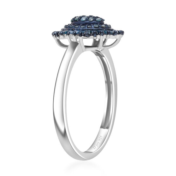 Blauer Diamant-Ring - 0,50 ct. image number 4