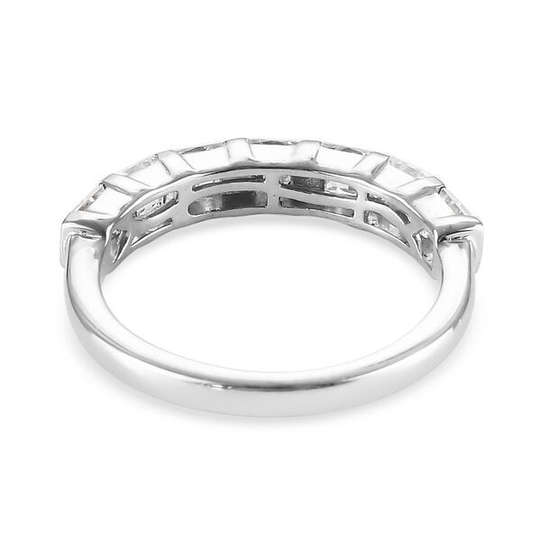 LUSTRO STELLA Hergestellt mit ZIRKONIA Band Ring 925 Silber Platin-&Uuml;berzug (Gr&ouml;&szlig;e 17.00) ca. 2,02 ct image number 5