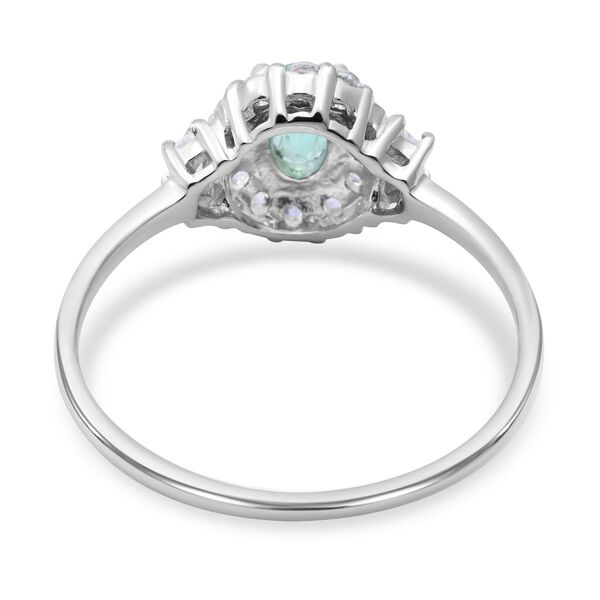 AAA Kagem sambischer Smaragd Ring, 925 Silber platiniert, ca. 0.96 ct image number 5