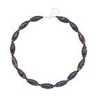 Keramik-Halskette, 60 cm, silberfarben 756.00 ct