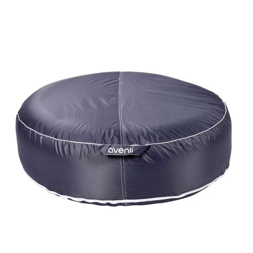 Aufblasbarer Sitzsack in Rundform, Grau image number 1