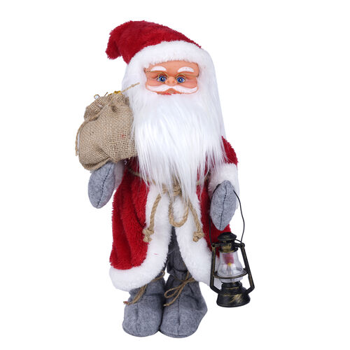 Tanzender Weihnachtsmann, 3xAA Batterie (nicht inkl.), Größe 18x15x60 cm, Rot und Weiß image number 0